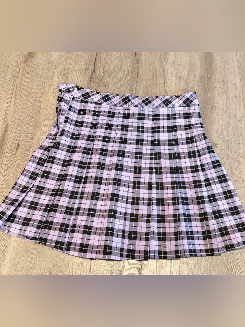 Y2K Pleated Plaid Skirt